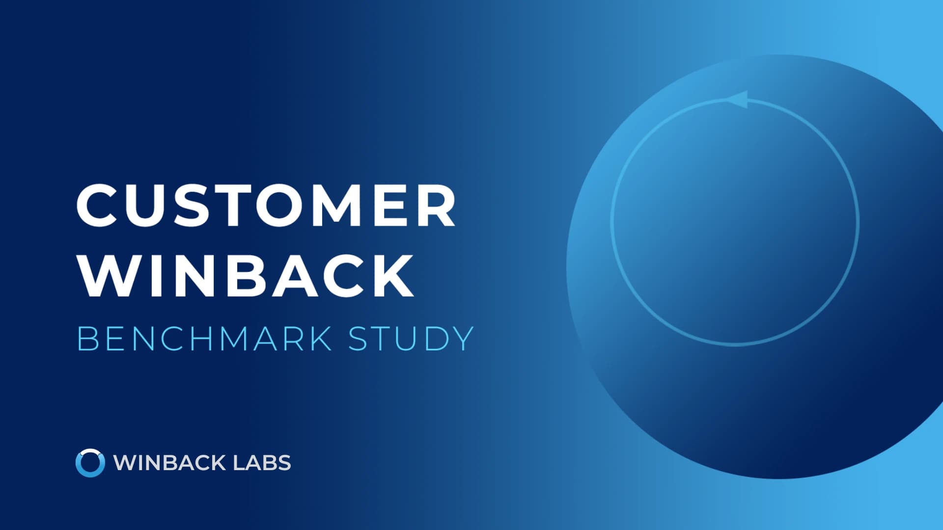 Customer Winback Benchmark Study cover