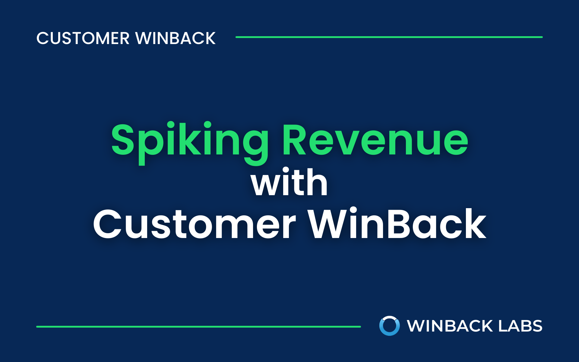 Spiking Revenue with Customer Winback